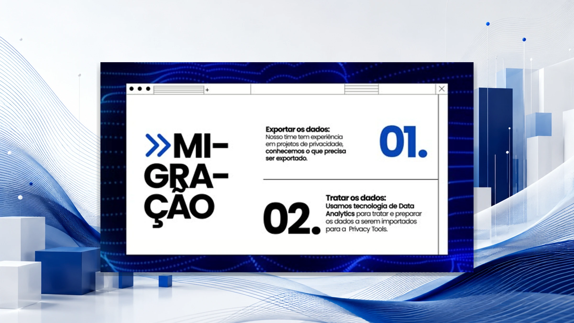 Quadros do motion de migração da Together para a Privacy Tools
