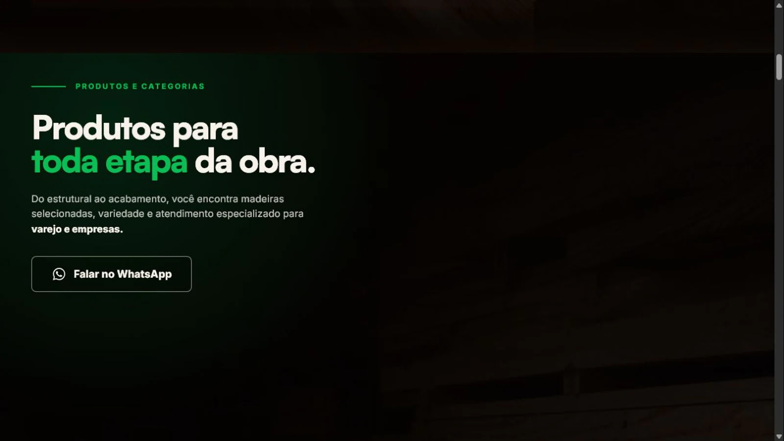 Catálogo de produtos da Madeireira Fortaleza
